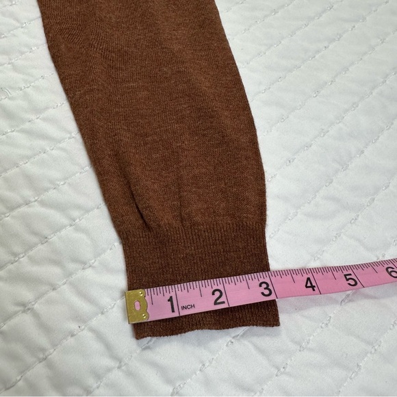 H&M Viscose Blend Women's Brown Crew Neck Oversized Sweater Size S - Picture 8 of 11